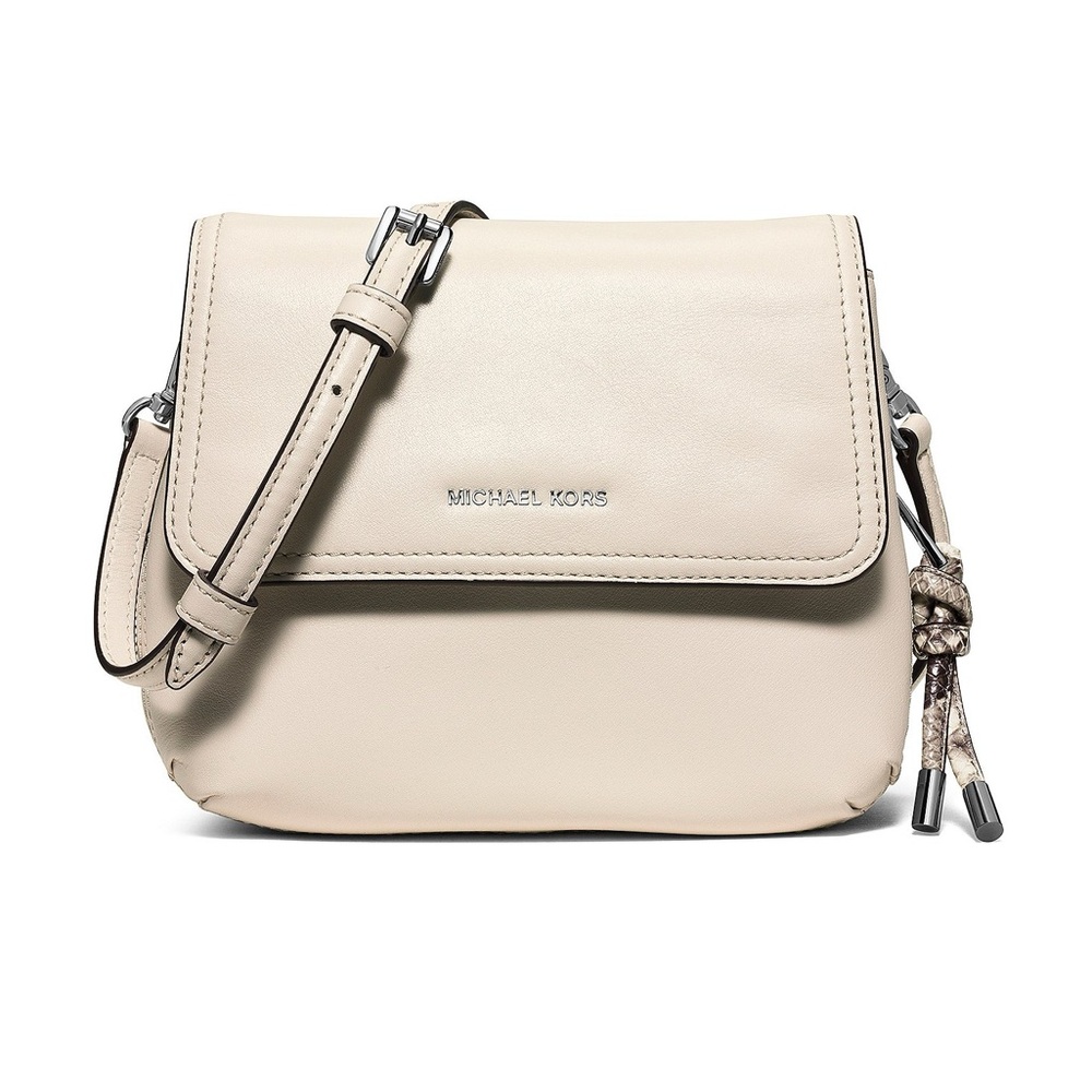Michael Kors Small Isabel Cream/Snakeskin Mini Crossbody Bag